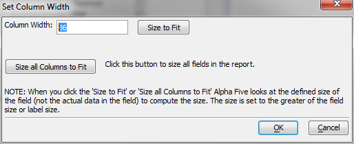 Size Columns To Fit
